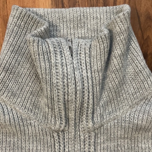 Sweater Dimension Milford large zipper Gray vintage stripes man men’s machine - Picture 2 of 5